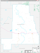 Golden Valley Wall Map Premium Style